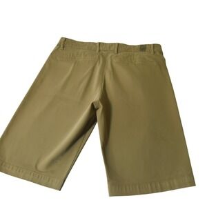 AG Adriano Goldschmied Shorts Mens 33 Khaki Chino Flat Front Stretch